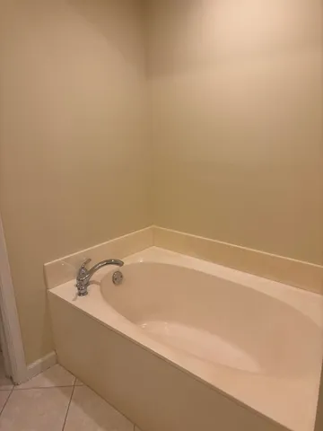 a bathroom with bathtub