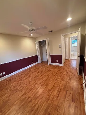 a view of a livingroom with a flat screen tv