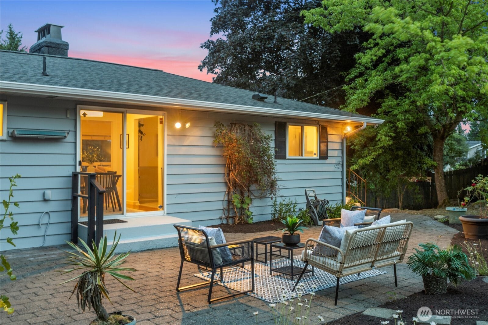 23908 80th Place West Edmonds, WA 98026 - Photo 30 of 40 a backyard of a house with outdoor seating