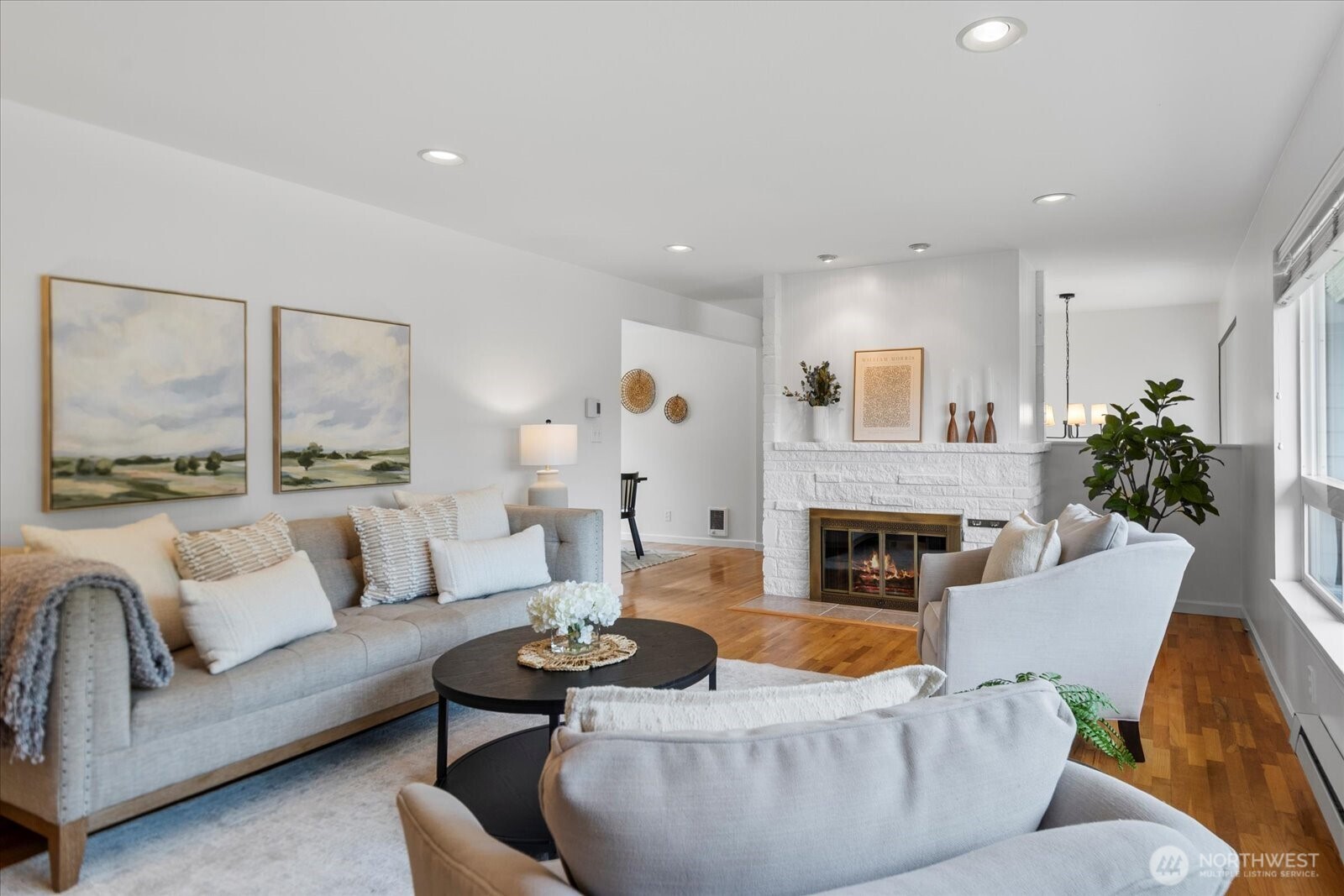23908 80th Place West Edmonds, WA 98026 - Photo 6 of 40 a living room with furniture and a fireplace