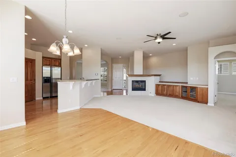 a view of a kitchen with a sink and a kitchen view