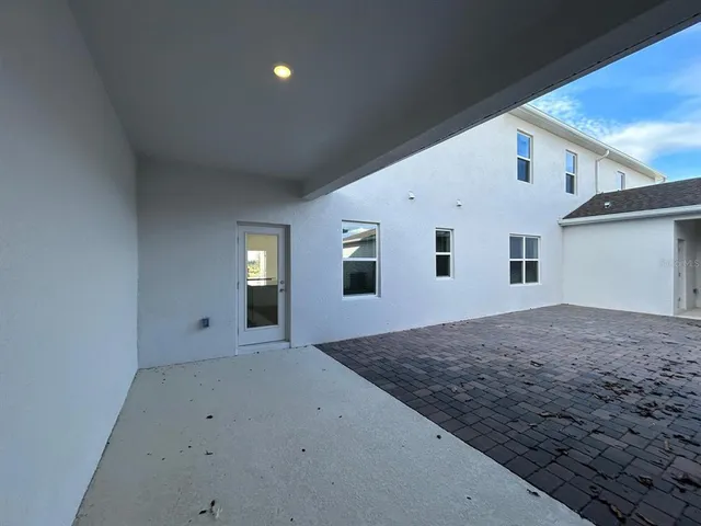 a view of a hallway with entryway