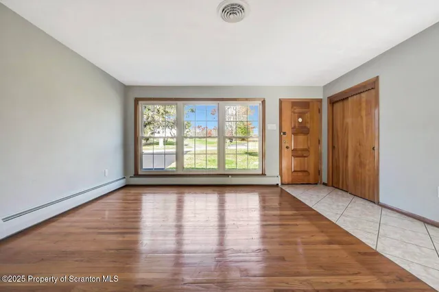 wooden floor in an empty room