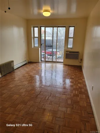 wooden floor with a window