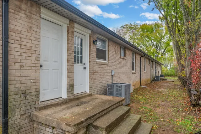 a backyard of a house