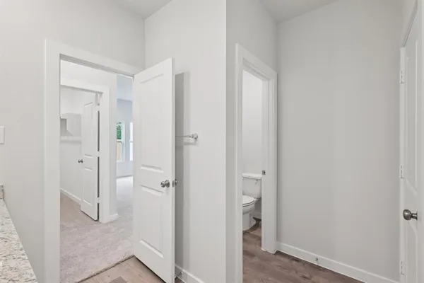 a view of backyard with green space