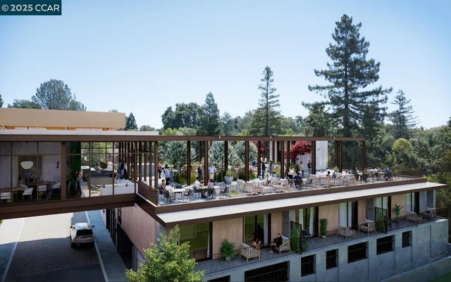 a view of a roof deck