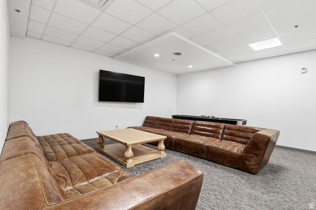 2085 North Main Street, Unit 409 Sunset, UT 84015 - Photo 10 of 17 Club room with a paneled ceiling and carpet