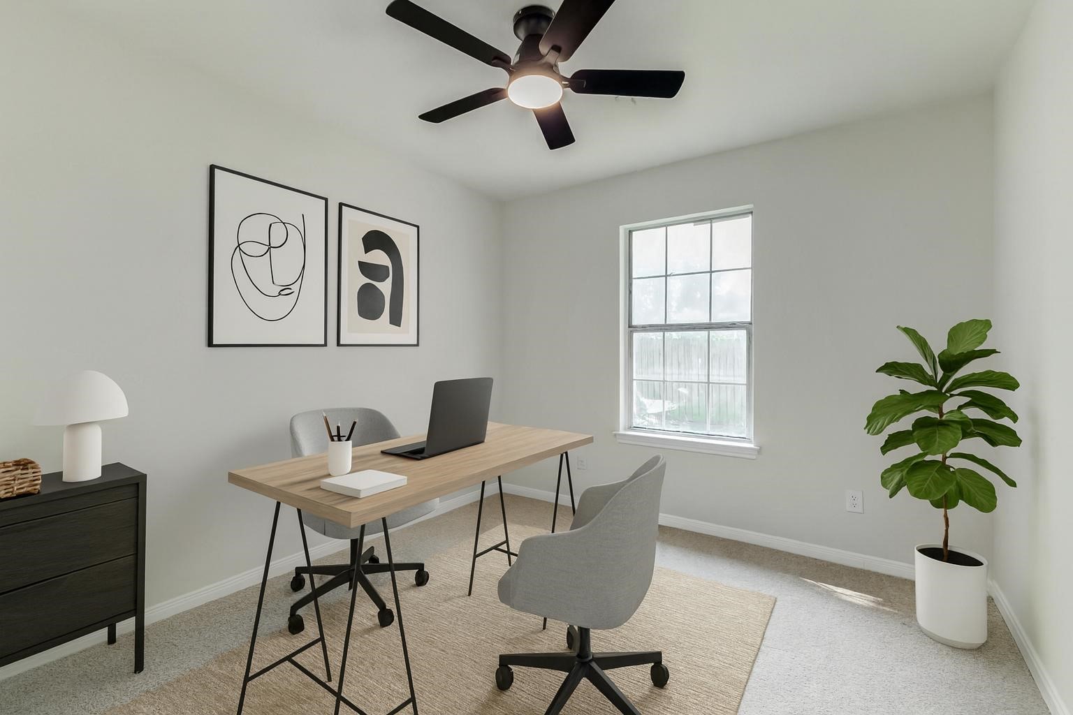 10102 Wiggins Street Houston, TX 77029 - Photo 21 of 26 a view of a livingroom with furniture and a potted plant