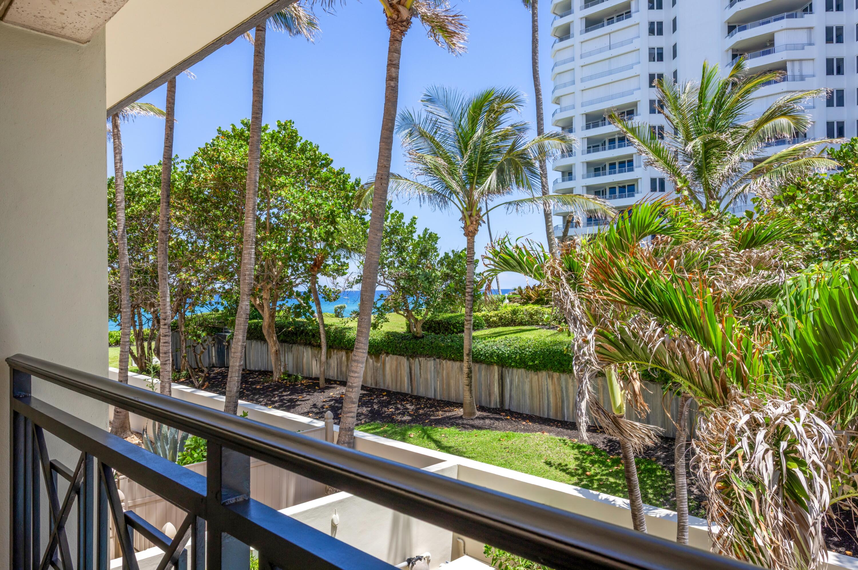 400 South Ocean Boulevard, Unit R25 Boca Raton, FL 33432 - Photo 22 of 56 PRIMARY BALCONY VIEW