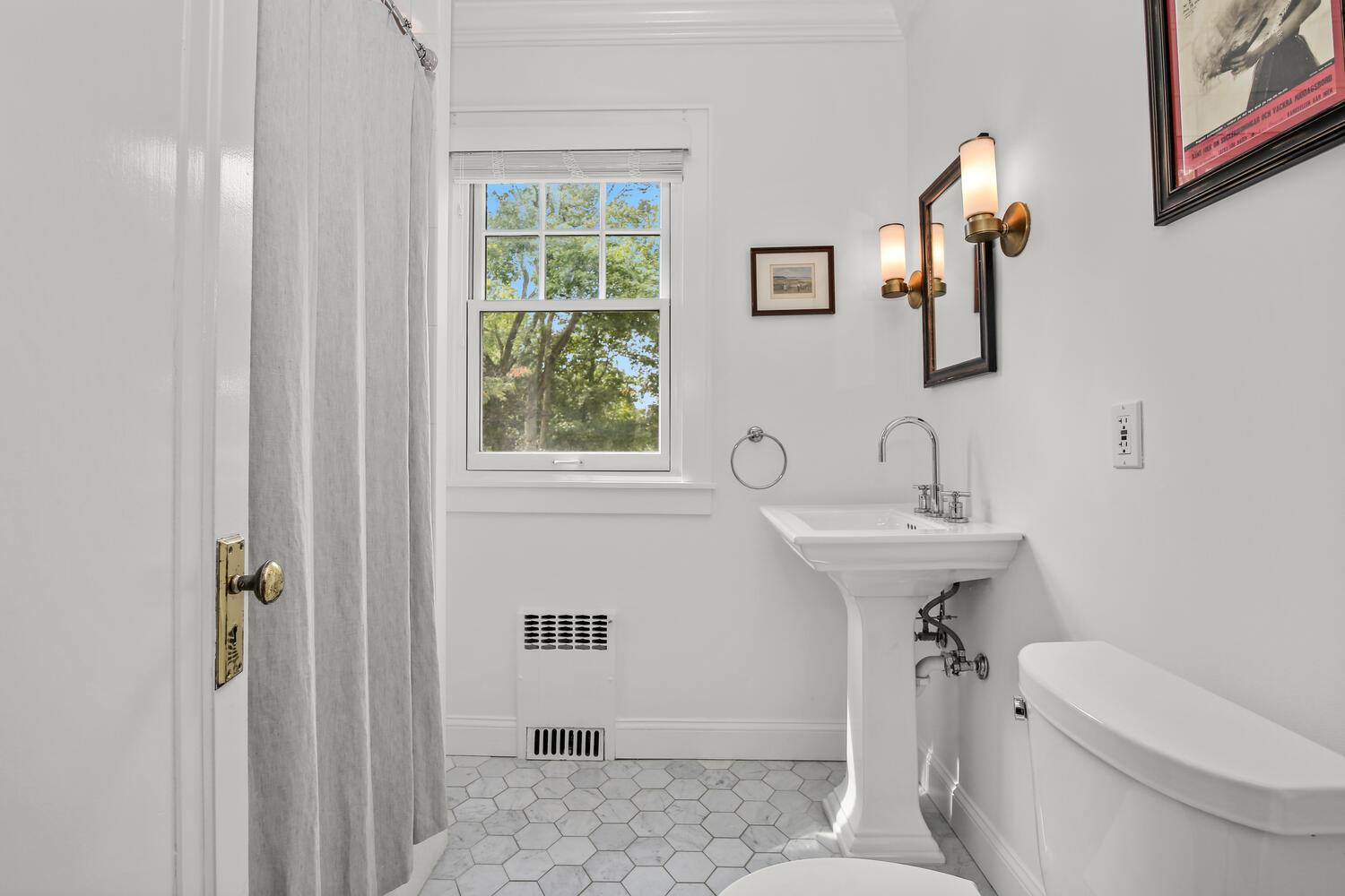 25 Butler Street Greenwich, CT 06807 - Photo 16 of 37 a bathroom with a sink toilet and shower