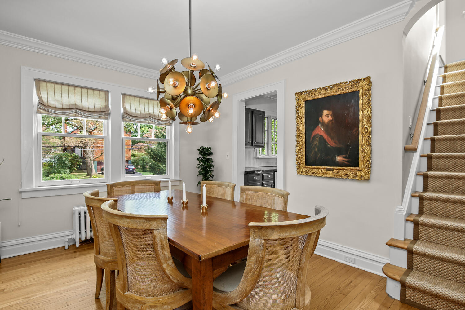 25 Butler Street Greenwich, CT 06807 - Photo 9 of 37 a dining room with furniture a window and wooden floor