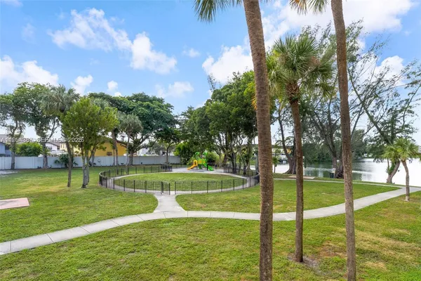 a view of an outdoor space with seating area
