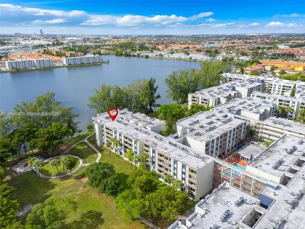 a view of a city and an ocean view