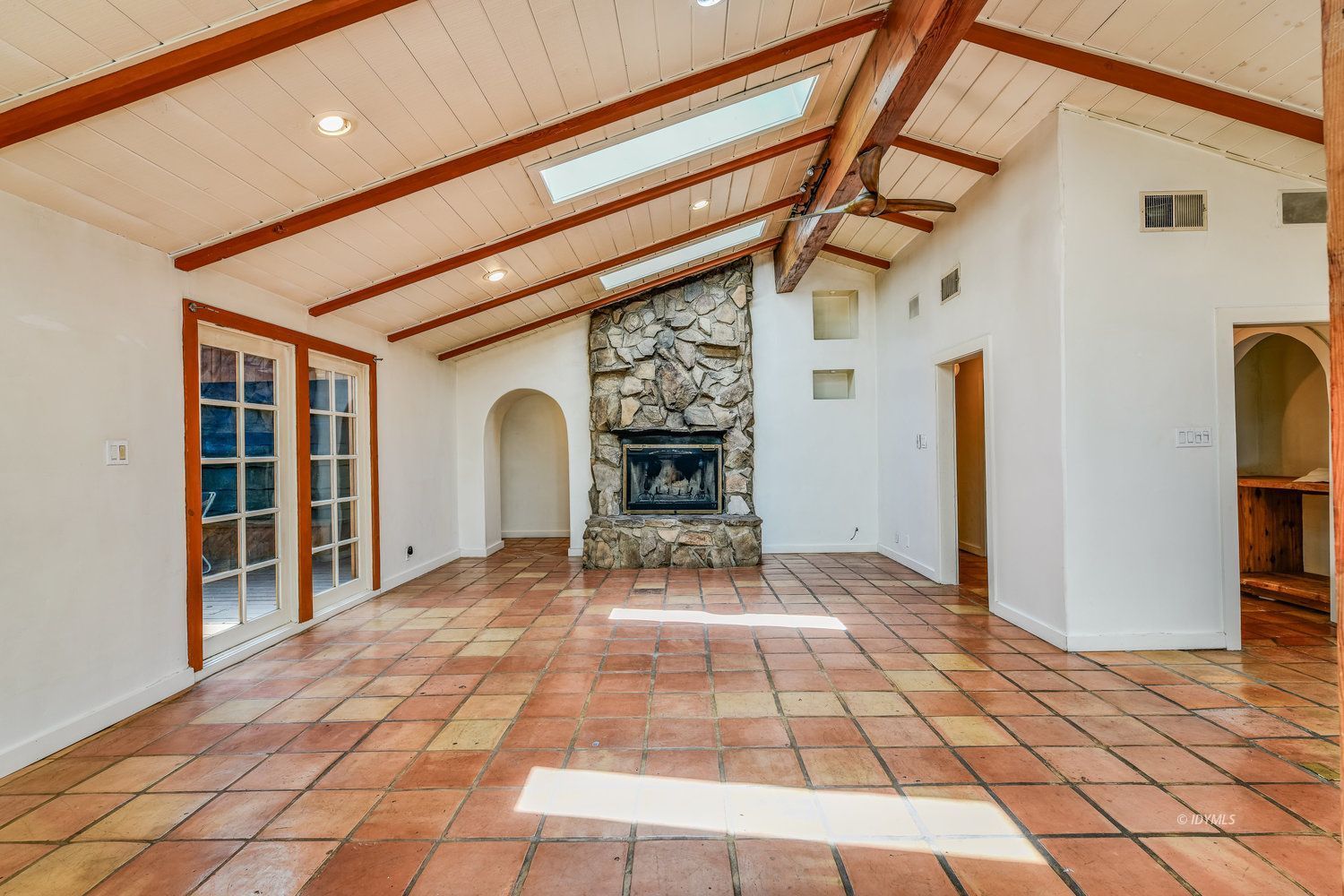 53155 Tollgate Road Idyllwild, CA 92549 - Photo 22 of 47 a view of a porch with a table and chairs