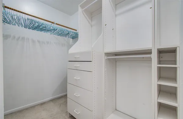 a view of walk in closet