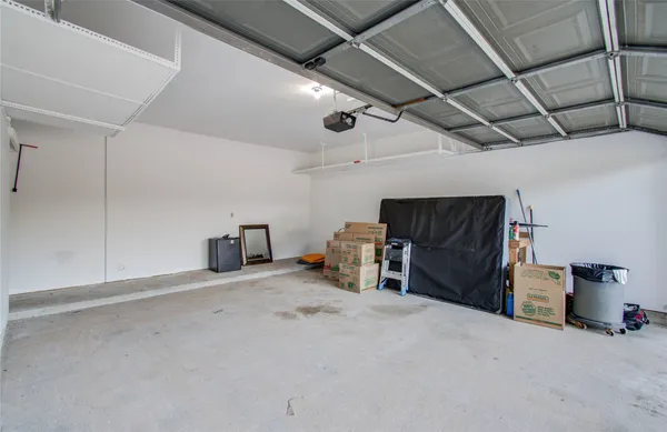 a view of a garage