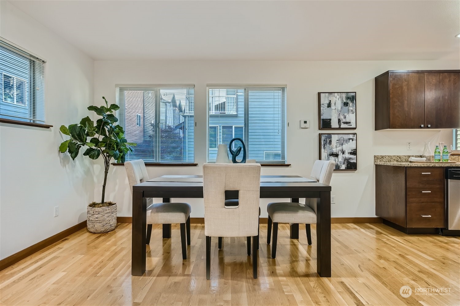 5935 California Avenue Southwest Seattle, WA 98136 - Photo 13 of 32 a view of a dining room with furniture and window