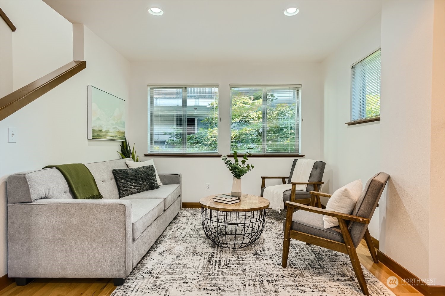 5935 California Avenue Southwest Seattle, WA 98136 - Photo 17 of 32 a living room with furniture and a large window