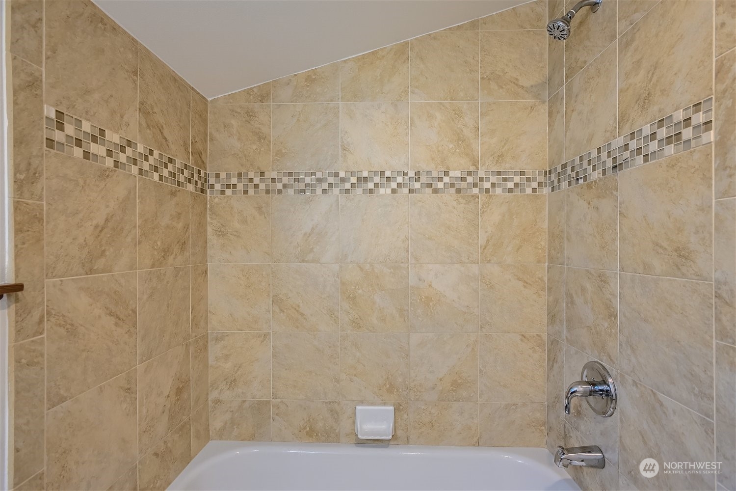5935 California Avenue Southwest Seattle, WA 98136 - Photo 28 of 32 a bathroom with a shower curtain and a shower