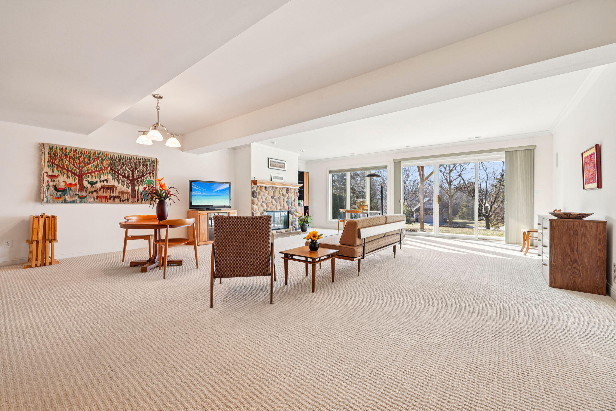 445 Sunset Trail Hartland, WI 53029 - Photo 17 of 49 Lower Level Rec Room with Patio