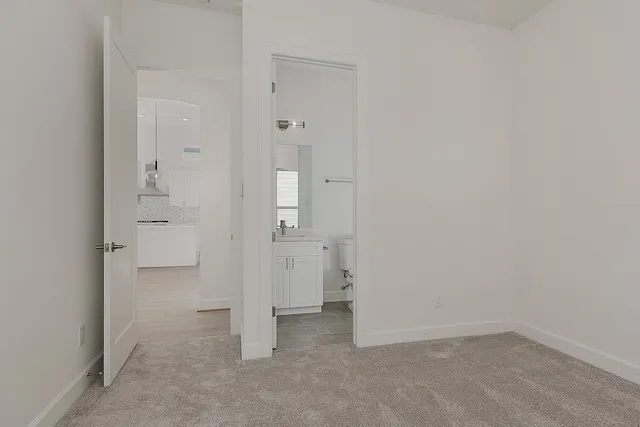 a view of an empty room