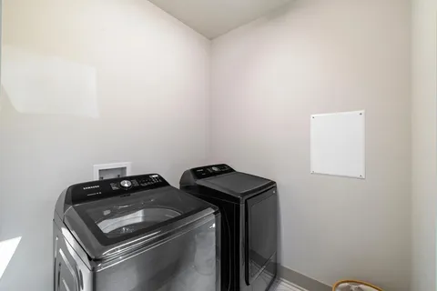 a room with storage and utility