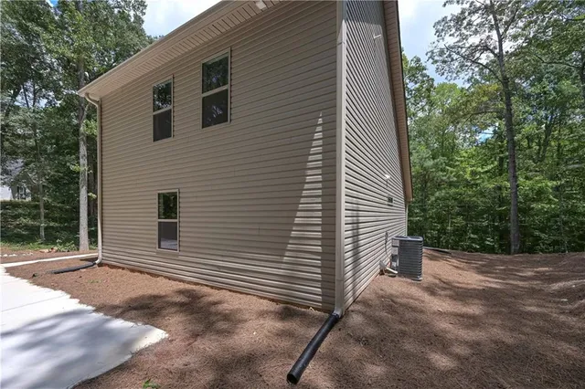 a backyard of a house