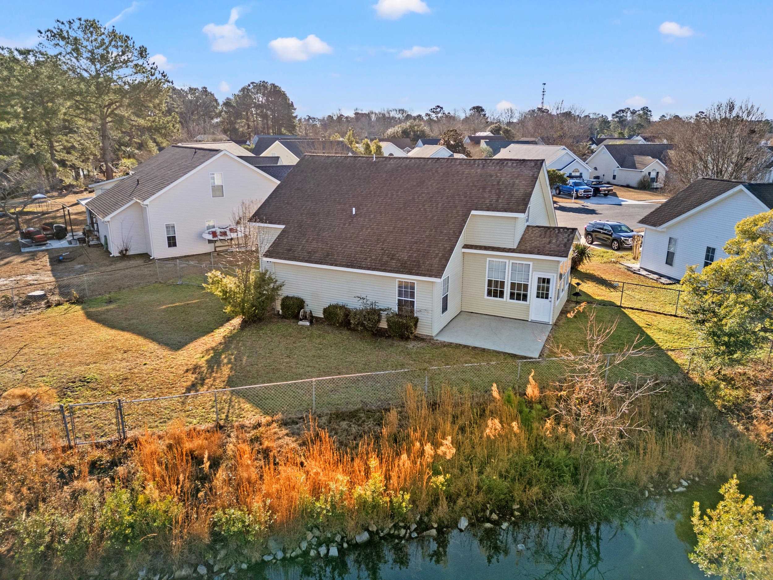 539 Drake Lane Surfside Beach, SC 29575 - Photo 28 of 38 Aerial perspective of suburban area
