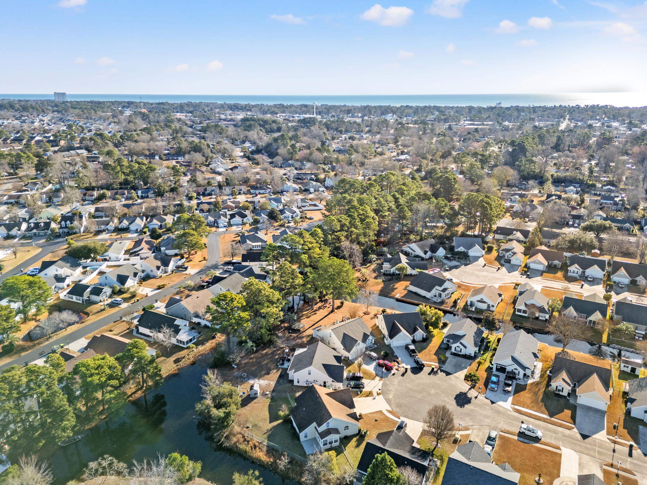 539 Drake Lane Surfside Beach, SC 29575 - Photo 29 of 38 View of property location featuring a large body of water and nearby suburban area