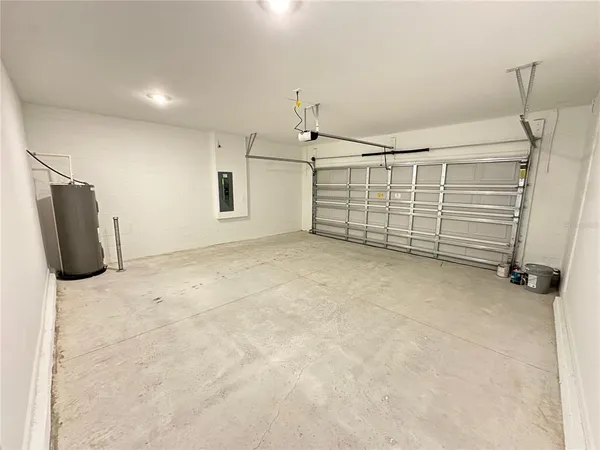 a view of a garage