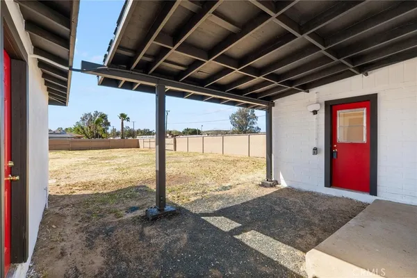 a view of an empty room