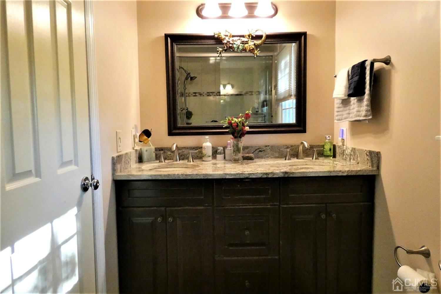 14 Apple Tree Road Flemington, NJ 08822 - Photo 18 of 33 a bathroom with a sink vanity and a mirror