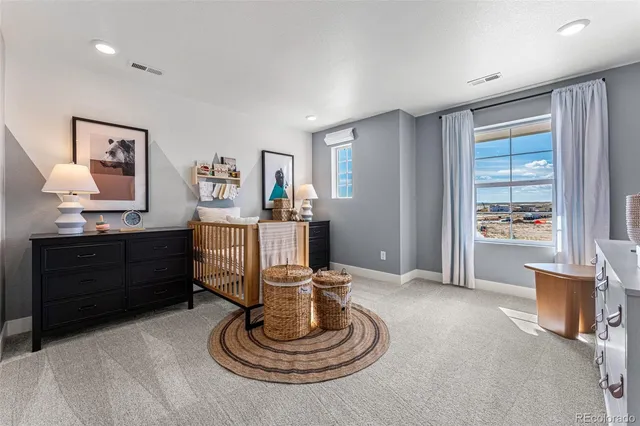 a room with a book shelf