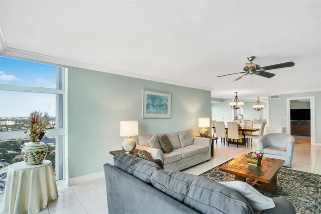 a view of a balcony with an outdoor space