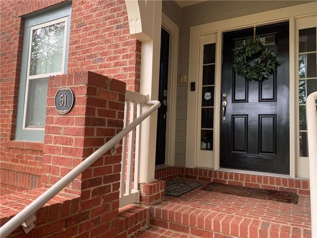a view of a entryway door of the house