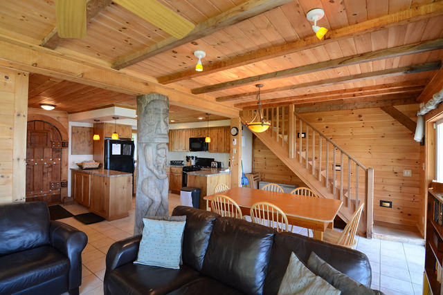 46 Eagle View Road Gouldsboro, ME 04607 - Photo 10 of 34 Living/Dining and Stairs to 2nd floor