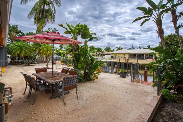 a view of outdoor space with seating area and entertaining space