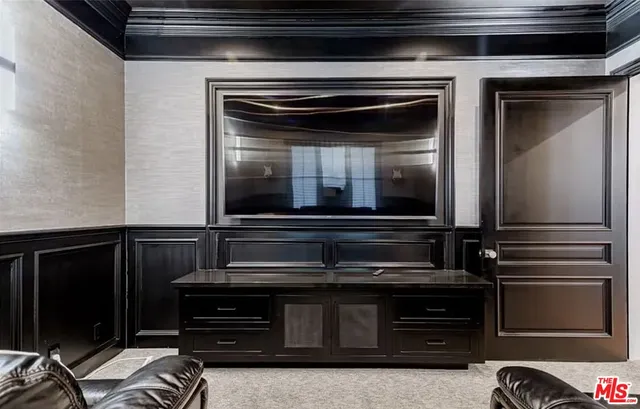 a kitchen with a stove and a microwave