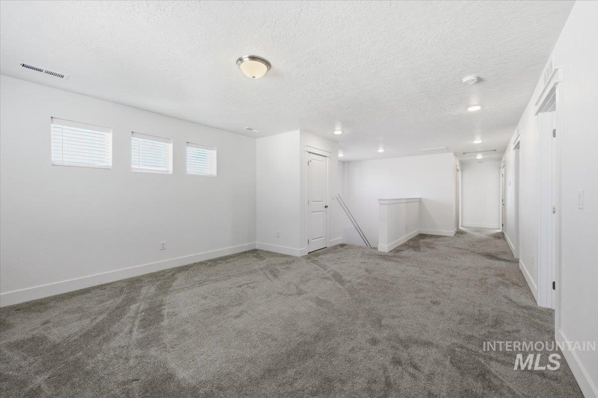 148 Homesteaders Street Middleton, ID 83644 - Photo 34 of 45 Below grade area with carpet and a textured ceiling