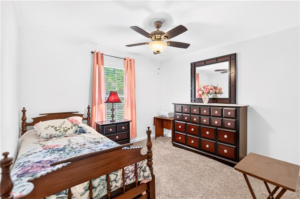 100 Linden Monongahela, PA 15063 - Photo 24 of 41 Nice 12x11 Bedroom w/ Ceiling Fan Light & Quality Wall to Wall Carpeting!