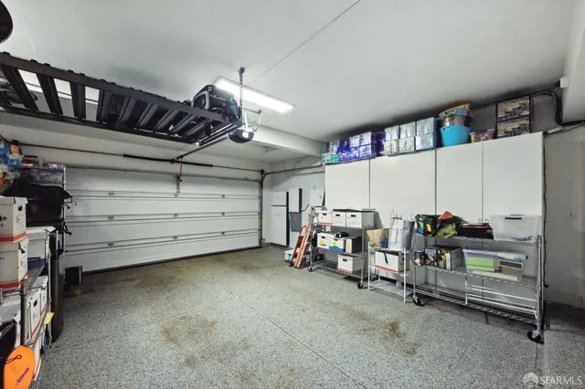 a view of a storage in a room