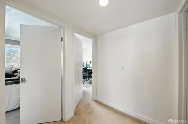 a view of an empty room