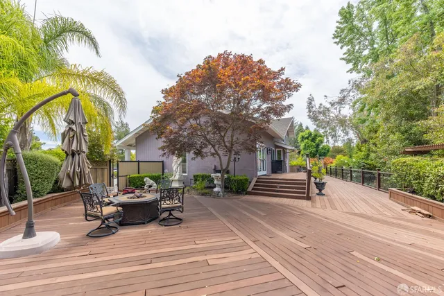 a view of outdoor space with seating area and entertaining space