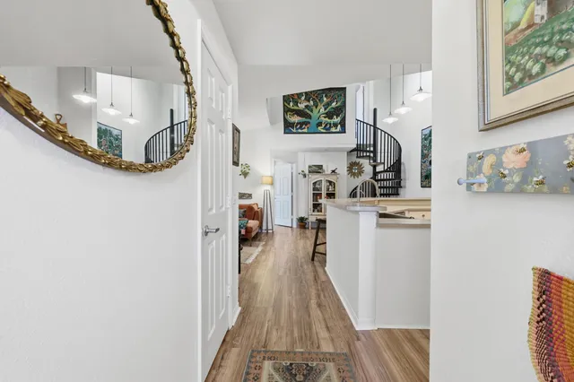 an aerial view of a house with yard swimming pool and outdoor seating