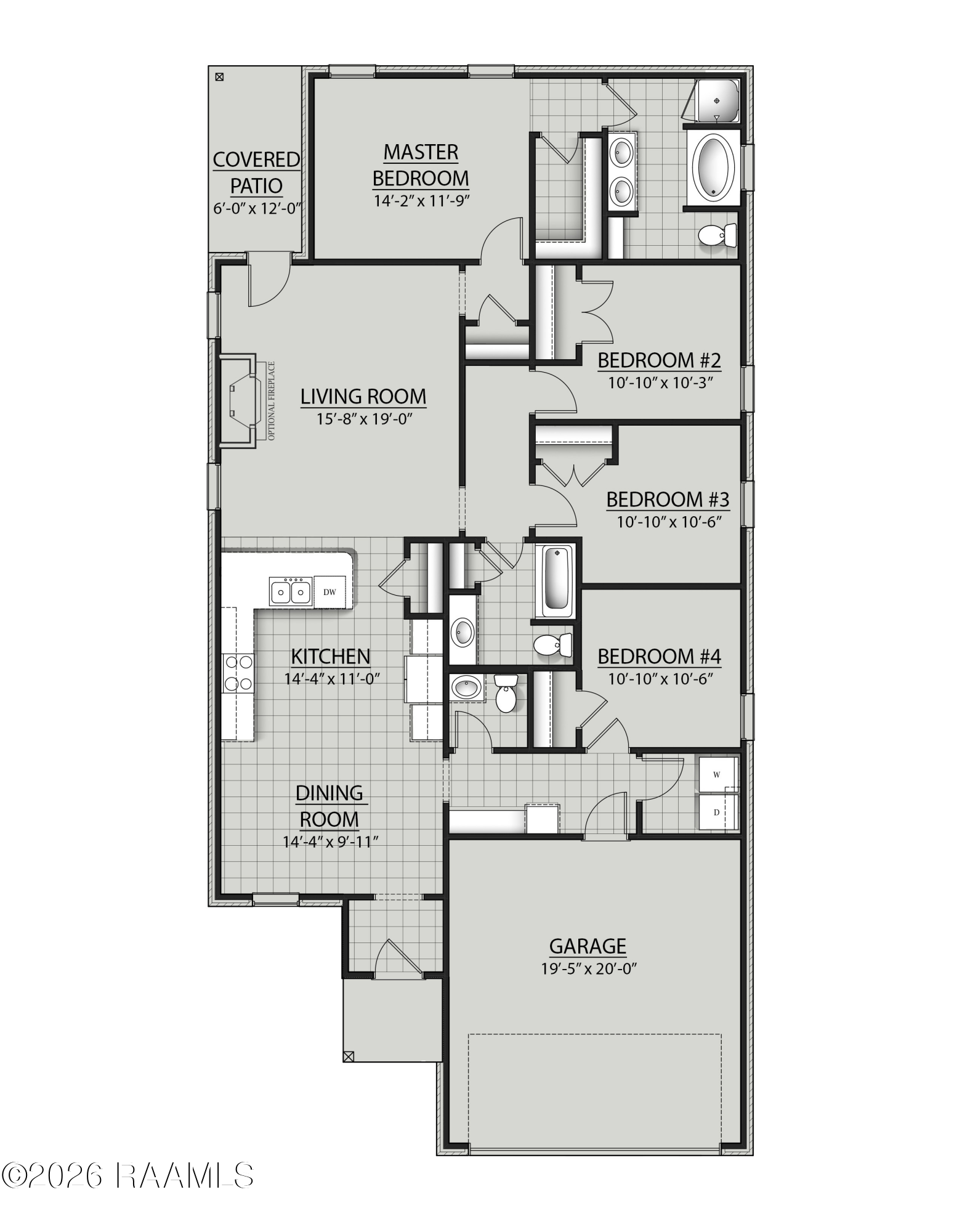 132 Ridley Lane Youngsville, LA 70592 - Photo 9 of 9 Quintessa A III - Floor Plan