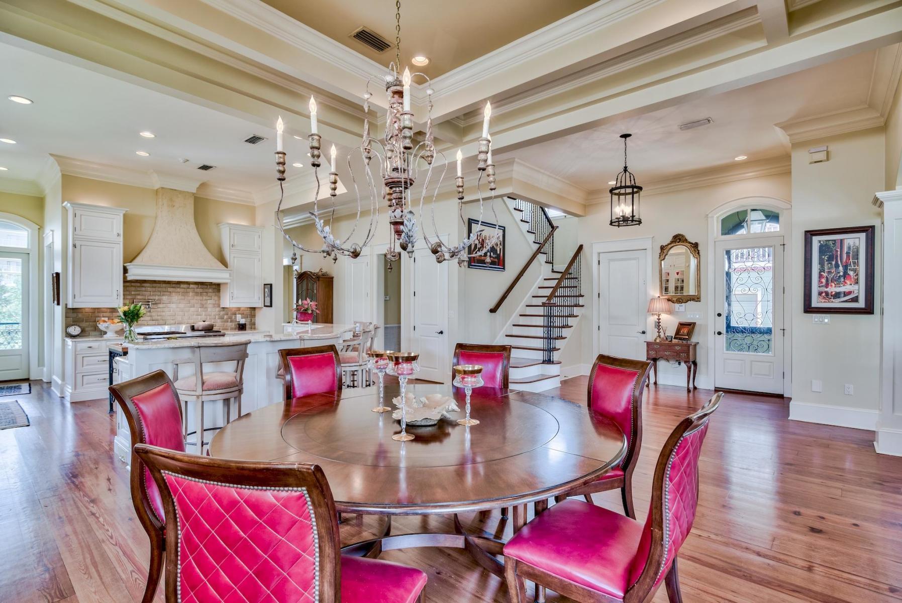 216 Sandtrap Road Miramar Beach, FL 32550 - Photo 11 of 58 a view of a dining room with furniture and wooden floor
