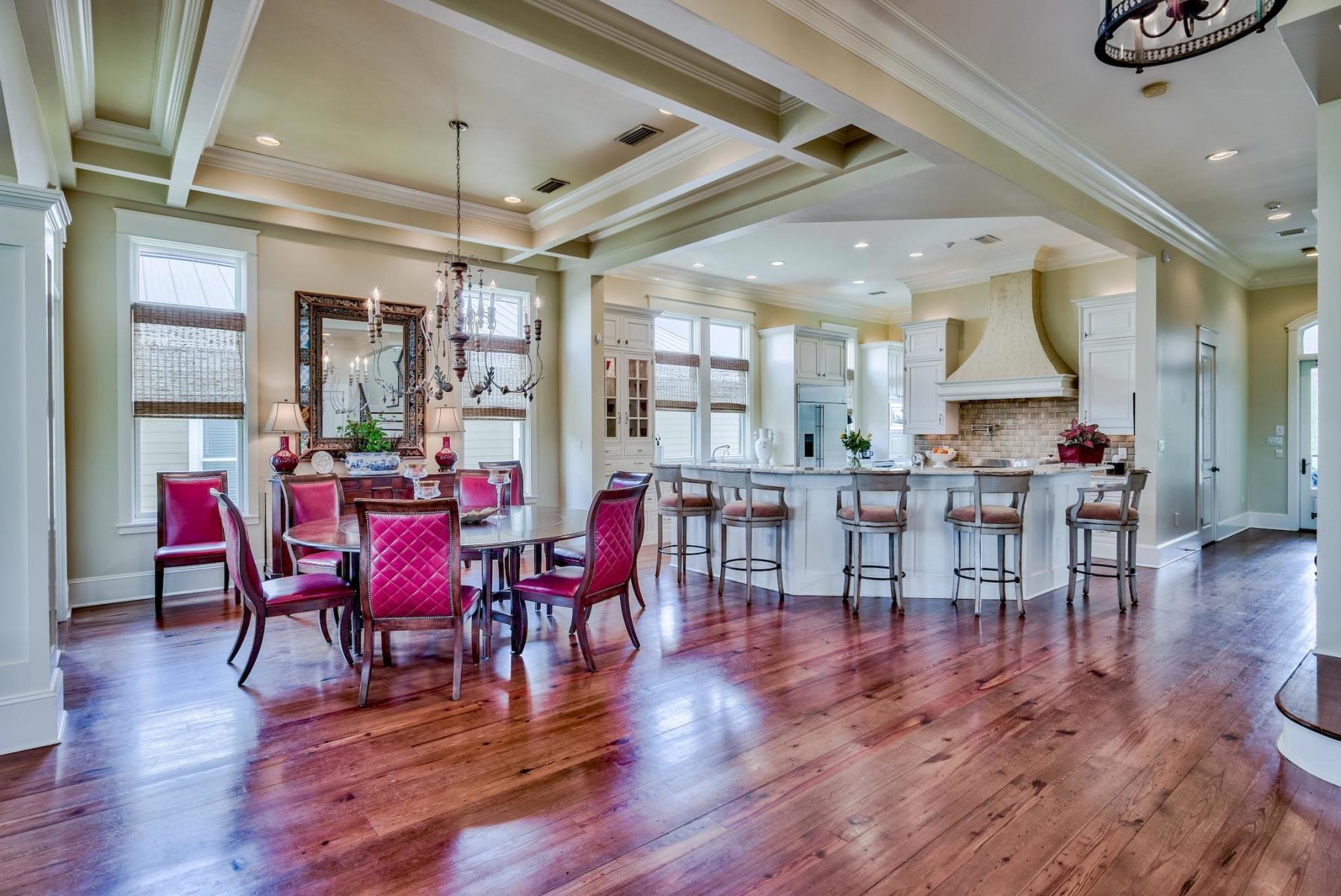 216 Sandtrap Road Miramar Beach, FL 32550 - Photo 12 of 58 a view of a dining room with furniture window and wooden floor