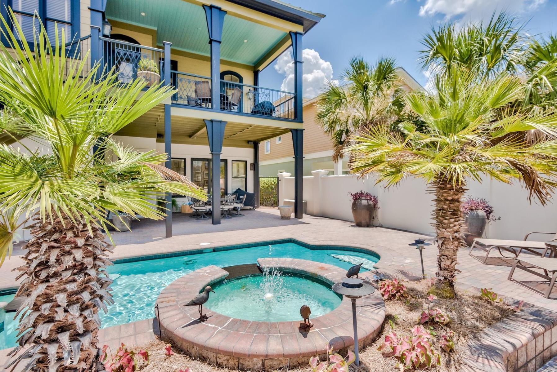 216 Sandtrap Road Miramar Beach, FL 32550 - Photo 48 of 58 a swimming pool with outdoor seating and yard