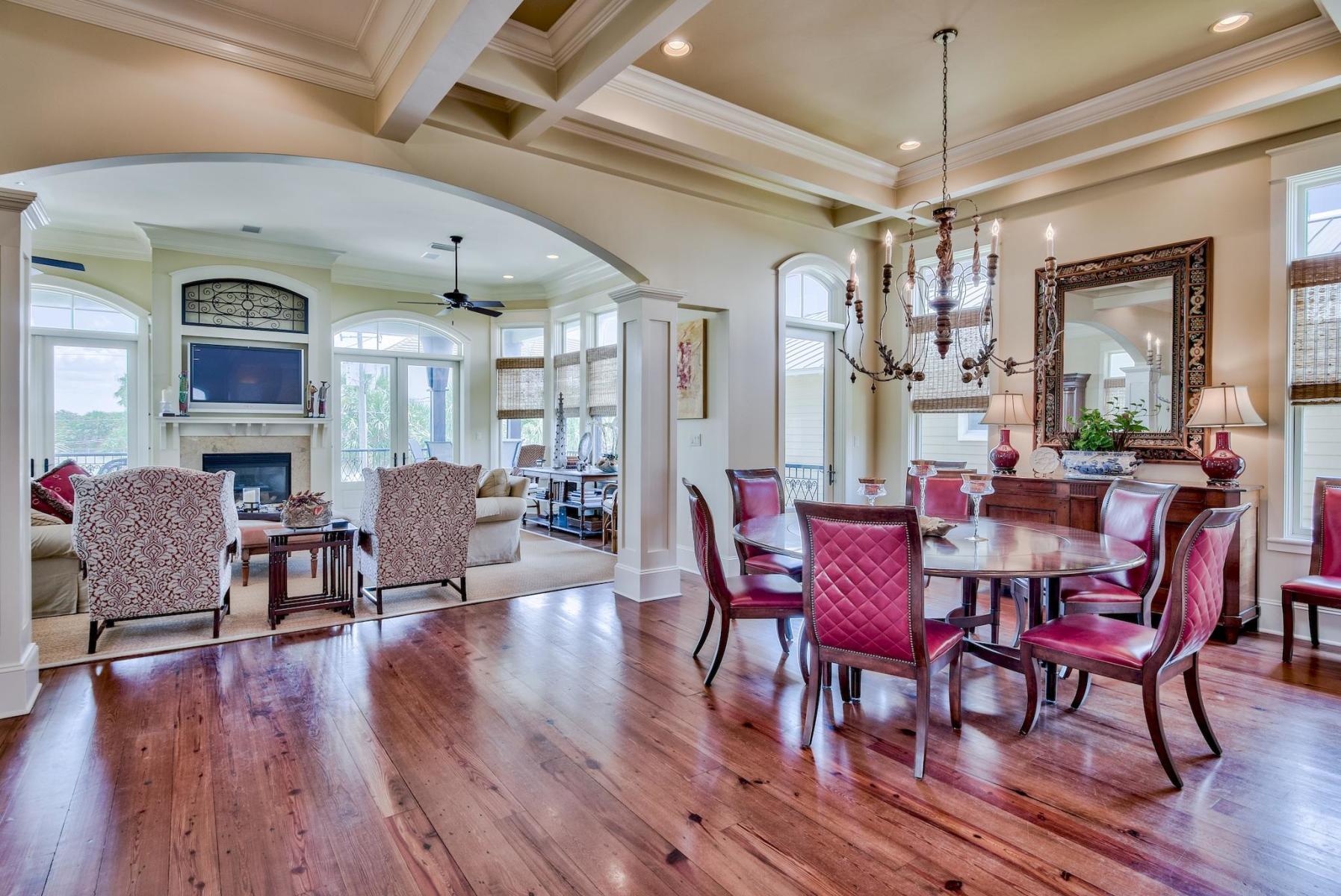 216 Sandtrap Road Miramar Beach, FL 32550 - Photo 9 of 58 a view of a dining room with furniture window and wooden floor